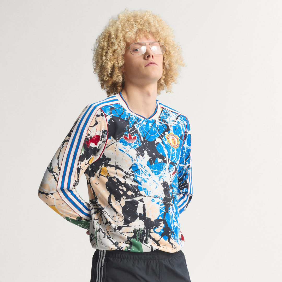 Detalle de Camiseta manga larga Manchester United Stone Roses – Adidas