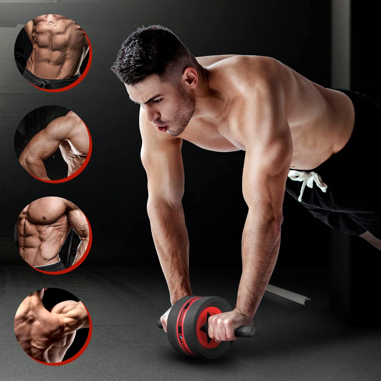 Thumbnail 2 de EnterSports Ab Rollers – Ab Trainer for Home with Two Knee Mats