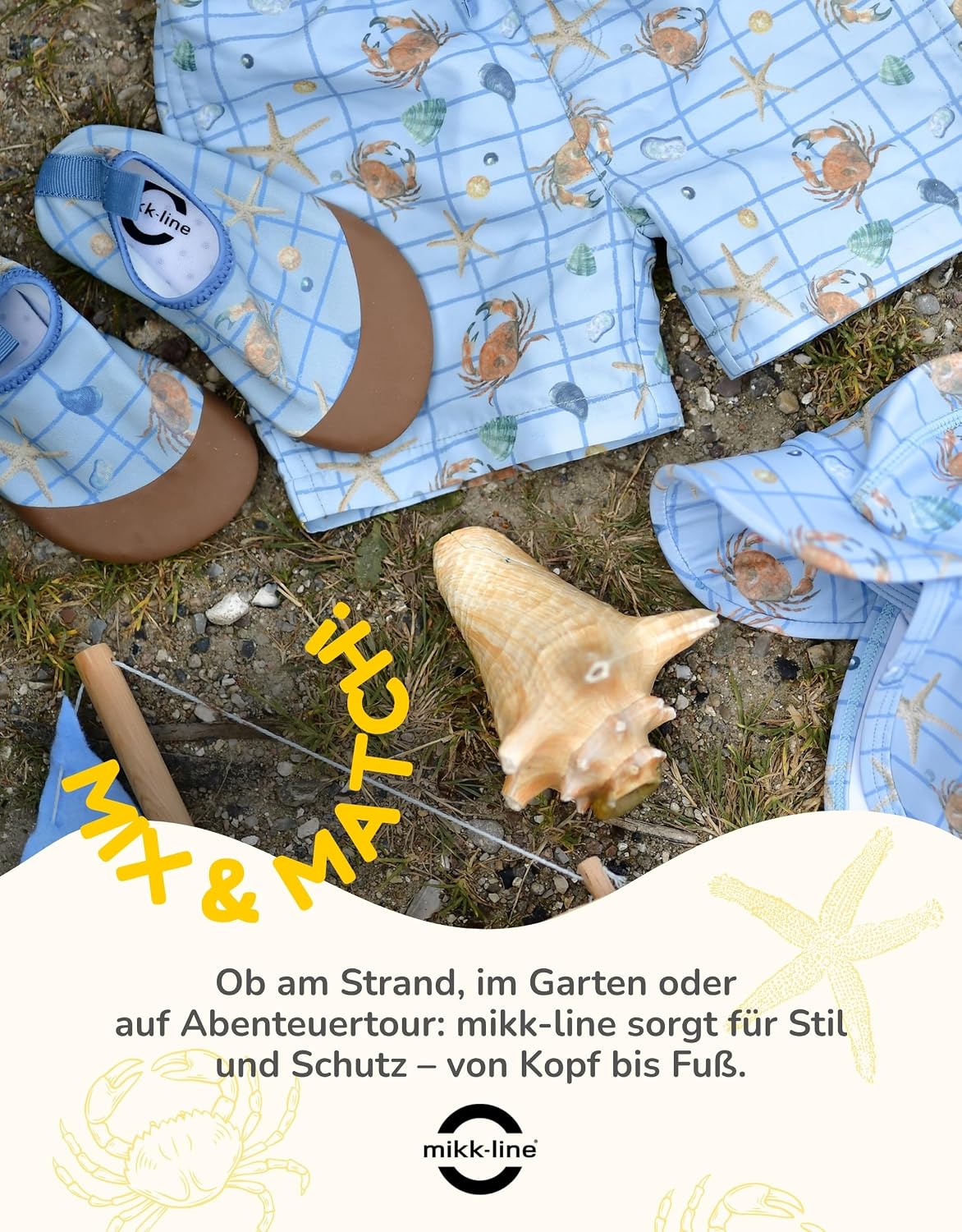 Thumbnail 4 de Mikk-line Chapeau de soleil pour bébé avec protection de la nuque – Chapeau d'été léger à visière et cordons