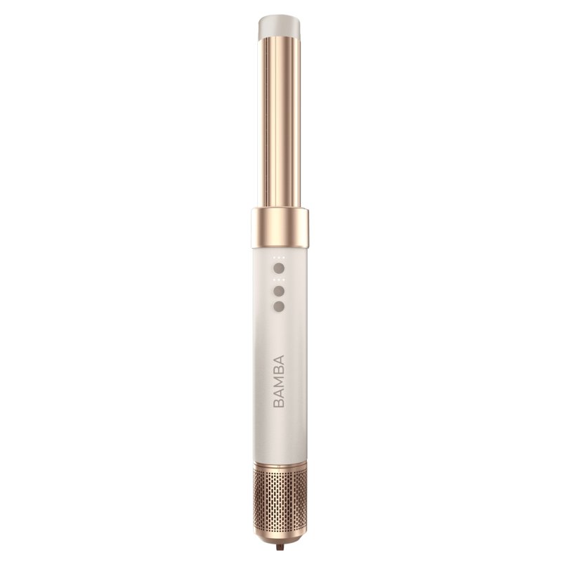 Detalle 2 de Cecotec Bamba CeramicCare AirGlam Champagne: cepillo de aire moldeador 8 en 1 (1400 W) para rizos y peinado sin frizz