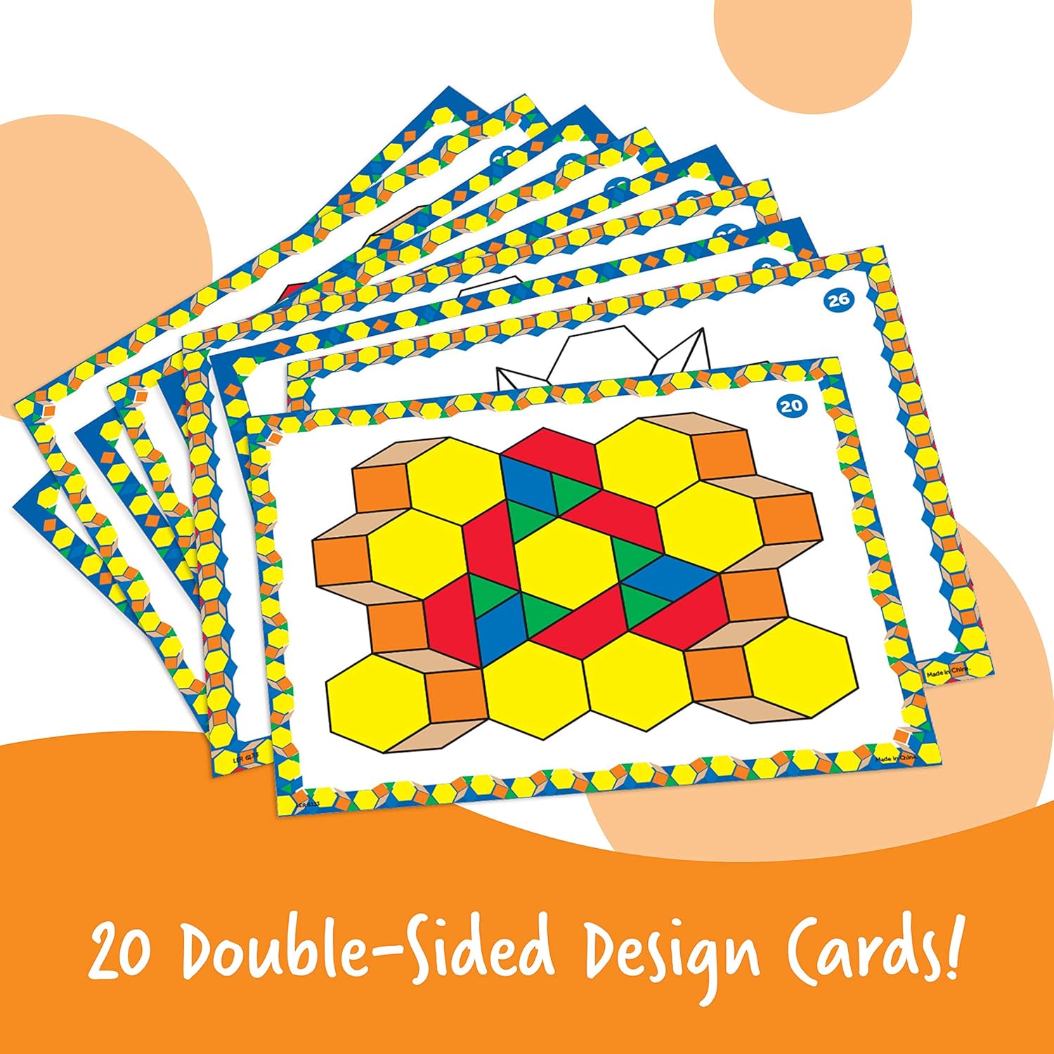 Thumbnail 1 de Learning Resources Set de actividades con bloques geométricos 124 piezas