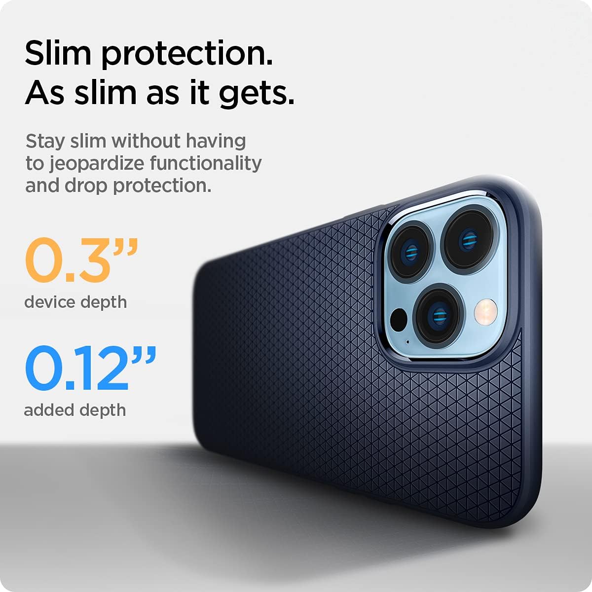 Thumbnail 4 de Spigen Liquid Air iPhone 13 Pro Max coque bleu marin