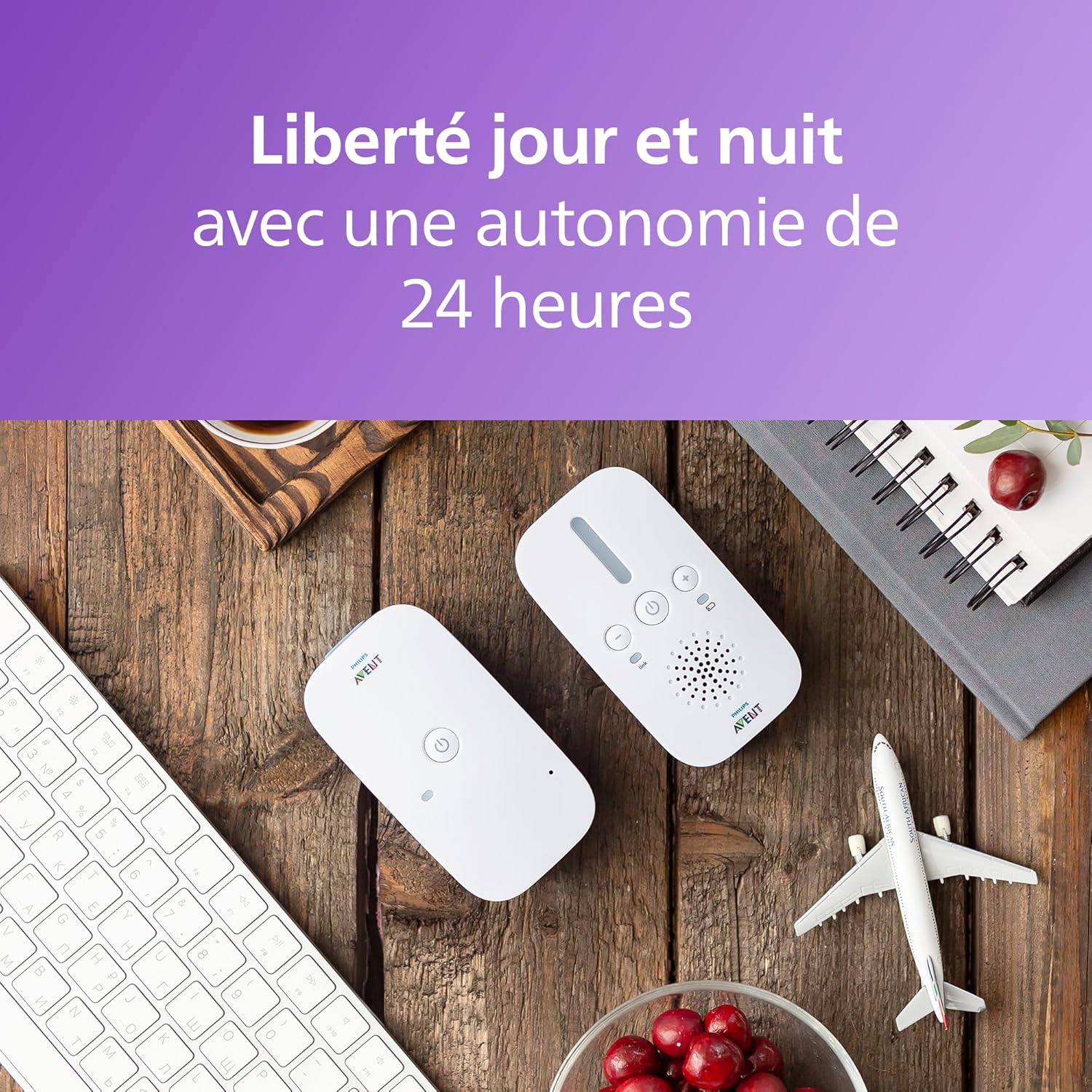 Thumbnail 5 de Philips Avent Écoute-bébé DECT 330 m ⏰