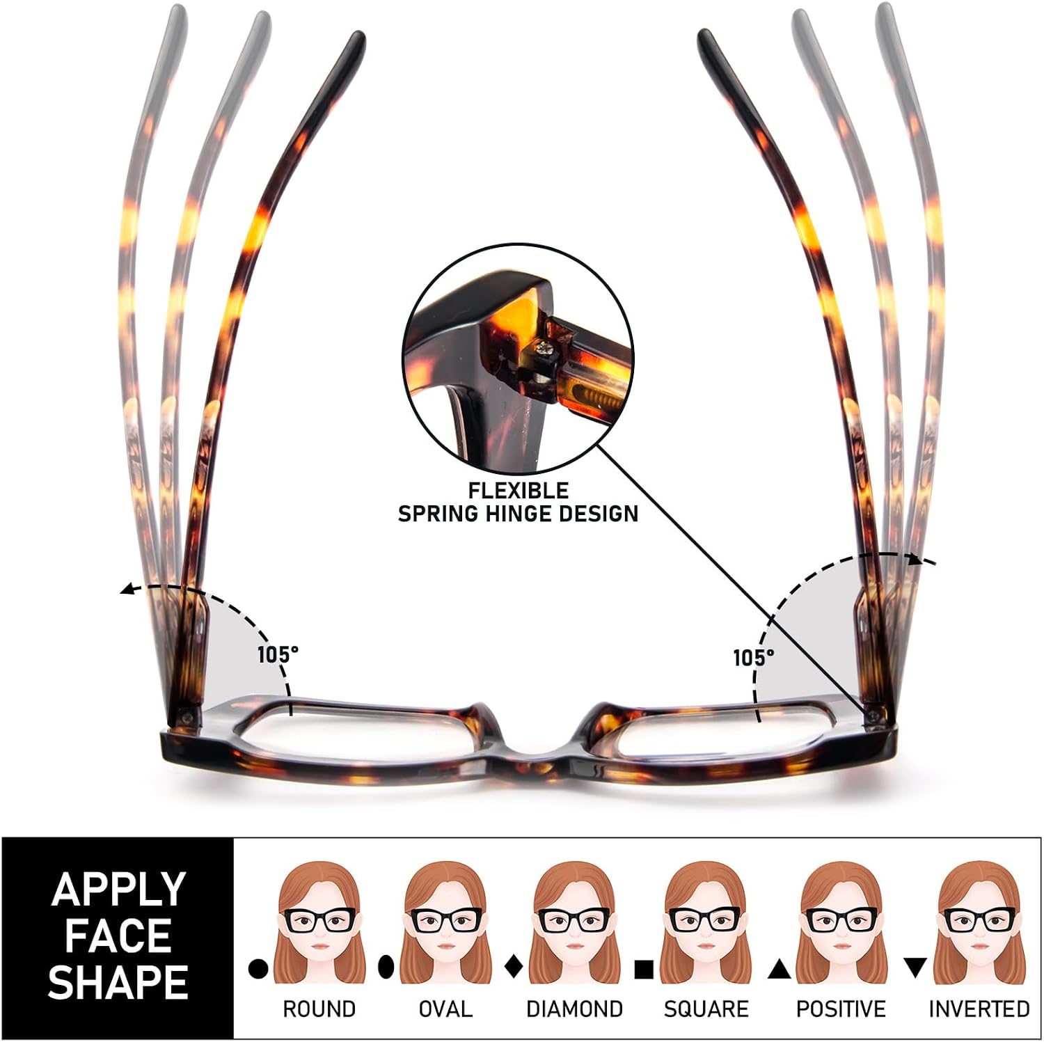 Thumbnail 3 de MMOWW Oversized Reading Glasses 3 Pack