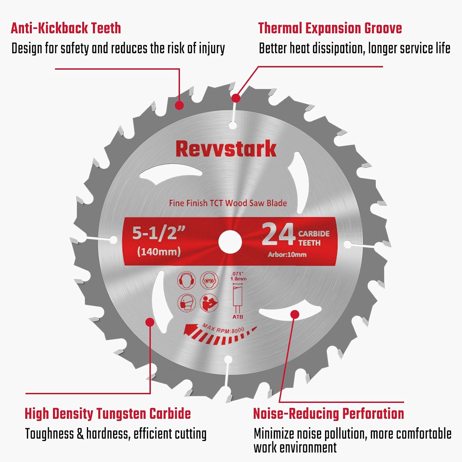 Detalle 2 de Revvstark Circular Saw Blade 5-1/2-Inch