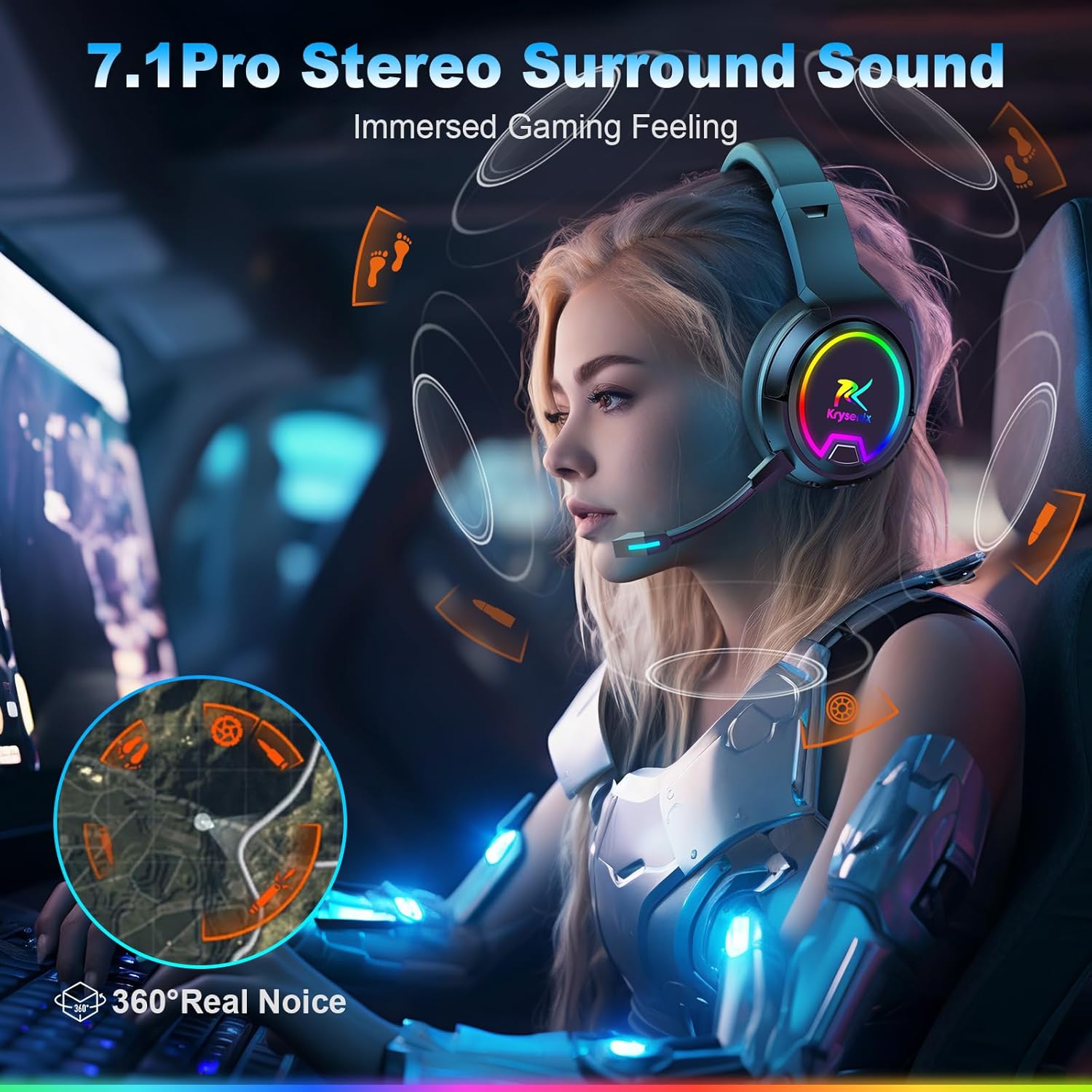 Thumbnail 1 de Krysenix PG4 Wireless Gaming Headset
