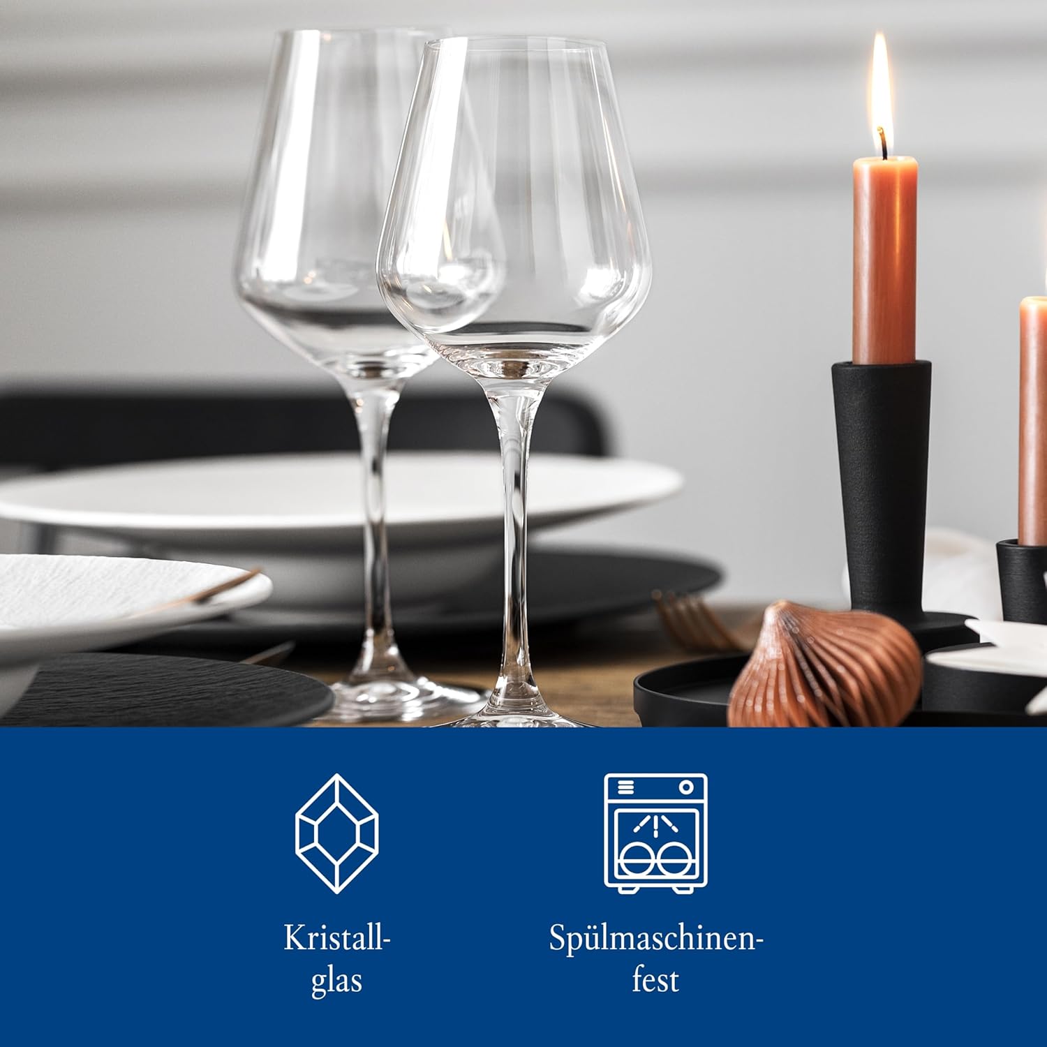 Thumbnail 1 de Villeroy & Boch La Divina Weißweinkelch-Set 4-teilig – Kristallglas, spülmaschinenfest, 380 ml