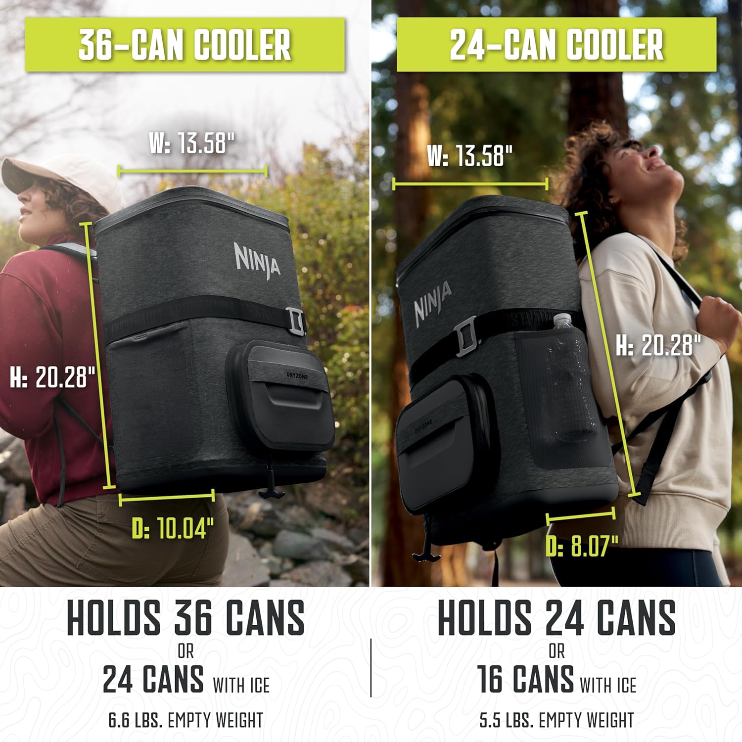Thumbnail 6 de Ninja FrostVault Go Can Soft Cooler (24/36 Can) with Leak-Proof Zipper, Cup Holder, 2 Ice Packs, Dry Drawer