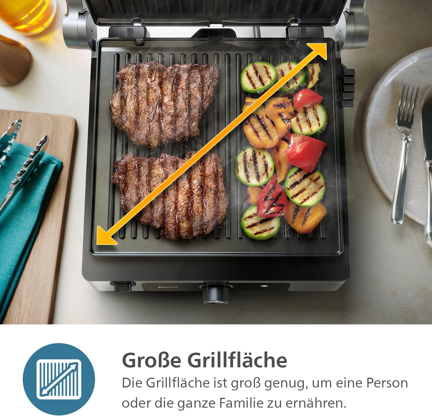 Thumbnail 3 de Philips HD6301/90 Kontaktgrill 60–200°C 🍖