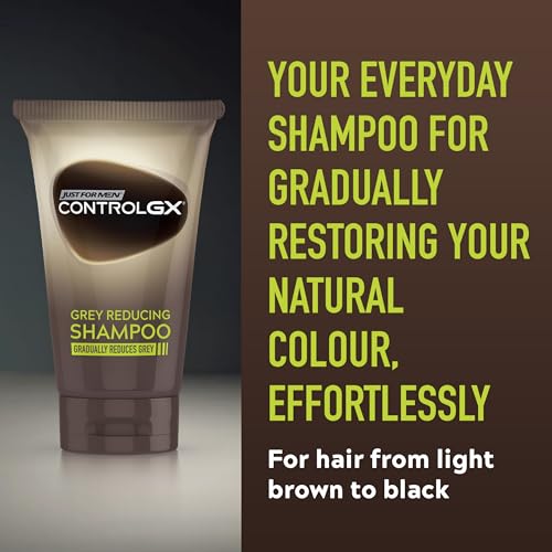 Detalle de Just For Men Control GX Grey Reducing Shampoo: A practical strand-by-strand colour refresh