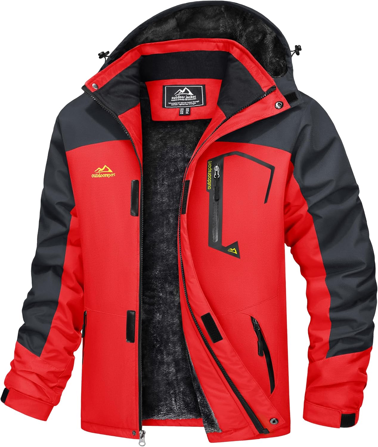 Thumbnail 5 de TACVASEN Men's Waterproof Fleece Mountain Jacket – Windproof Ski jacket
