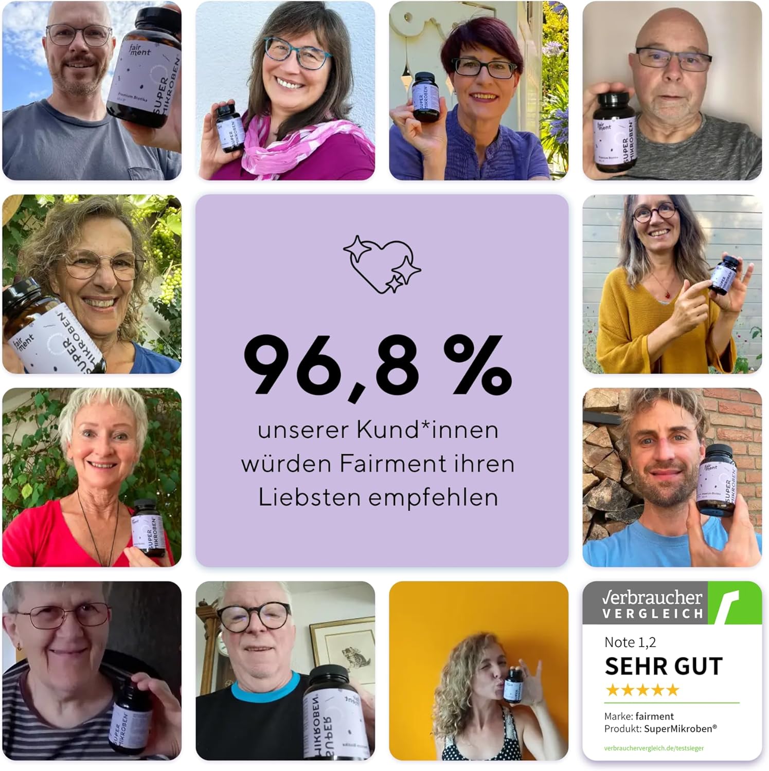 Thumbnail 6 de fairment SuperMikroben® Bakterien Stämme 3 MRD Kapseln mit Zink – 60 Tagesdosen, vegan