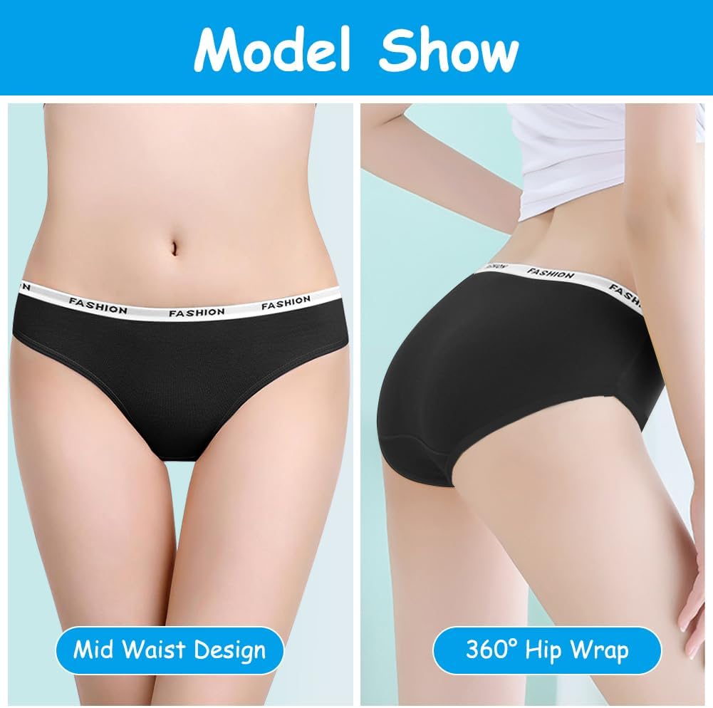 Thumbnail 1 de AYBUY 8 Pack Teen Girls Knickers 8-18