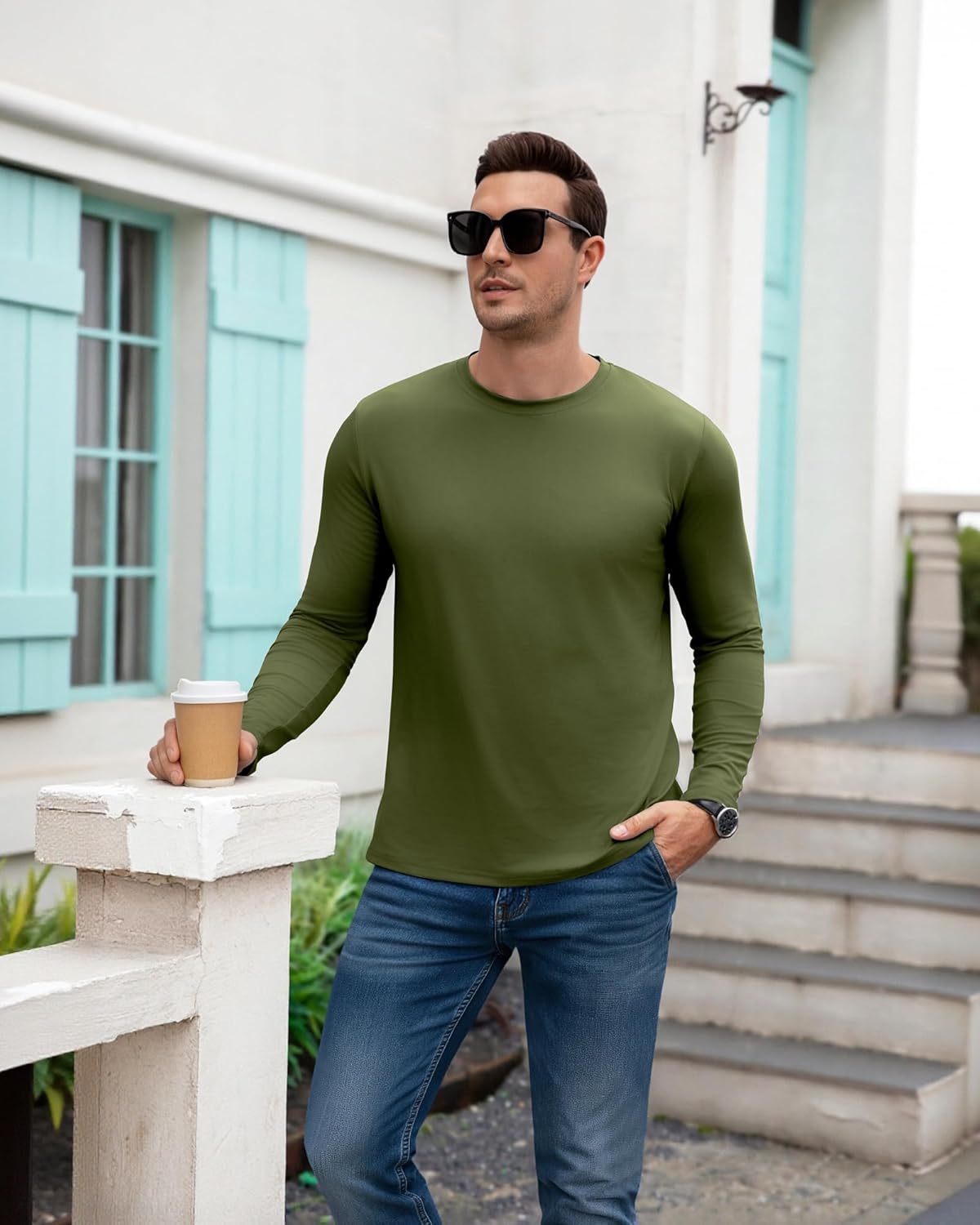 Thumbnail 1 de Boyzn Herren 3–4er Pack Baumwolle T-Shirts – Rundhals, Kurz- oder Langarm, 4-Wege-Stretch