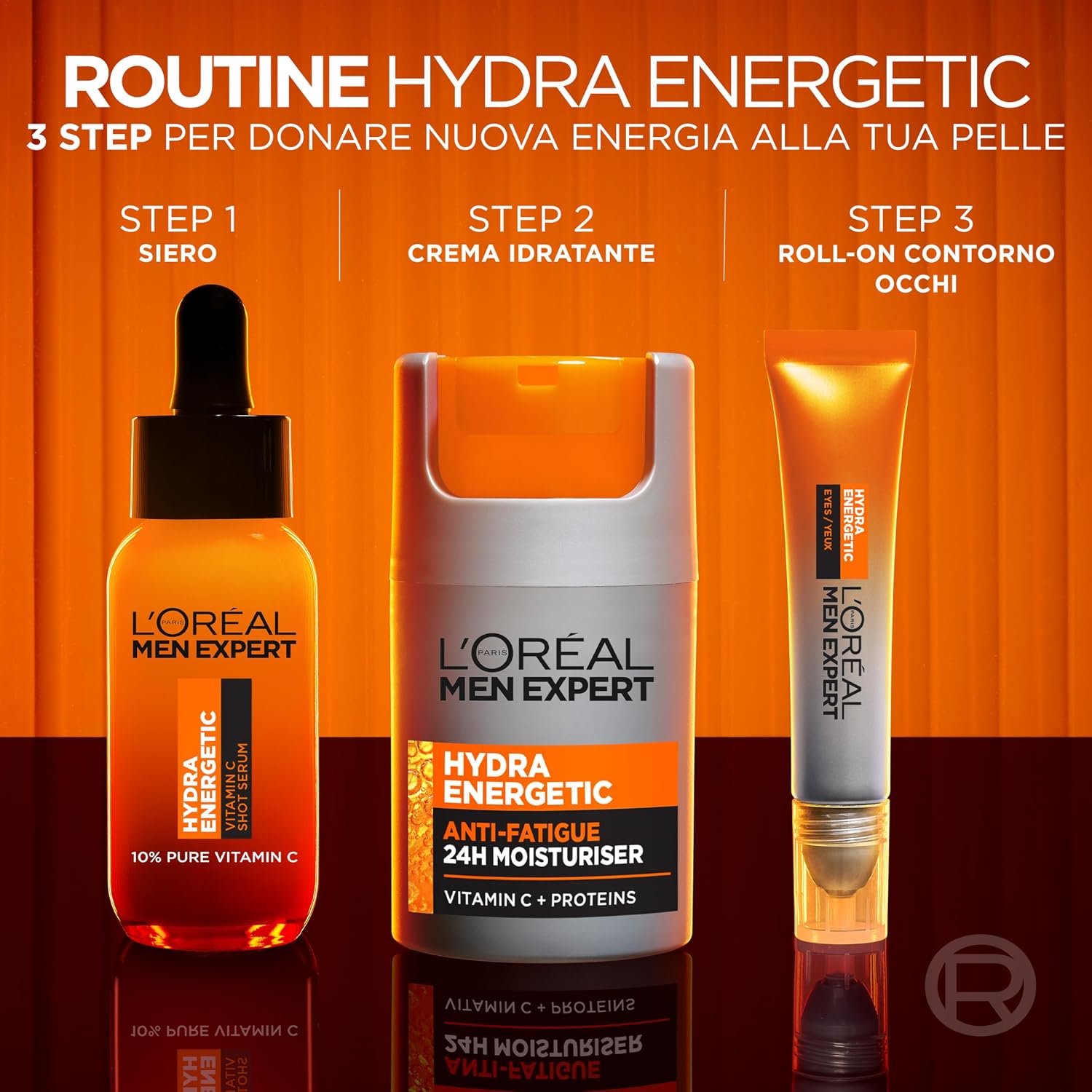 Detalle 2 de L’Oréal Paris Men Expert Hydra Energetic Crema Idratante Anti-Fatica Uomo da 50 ml