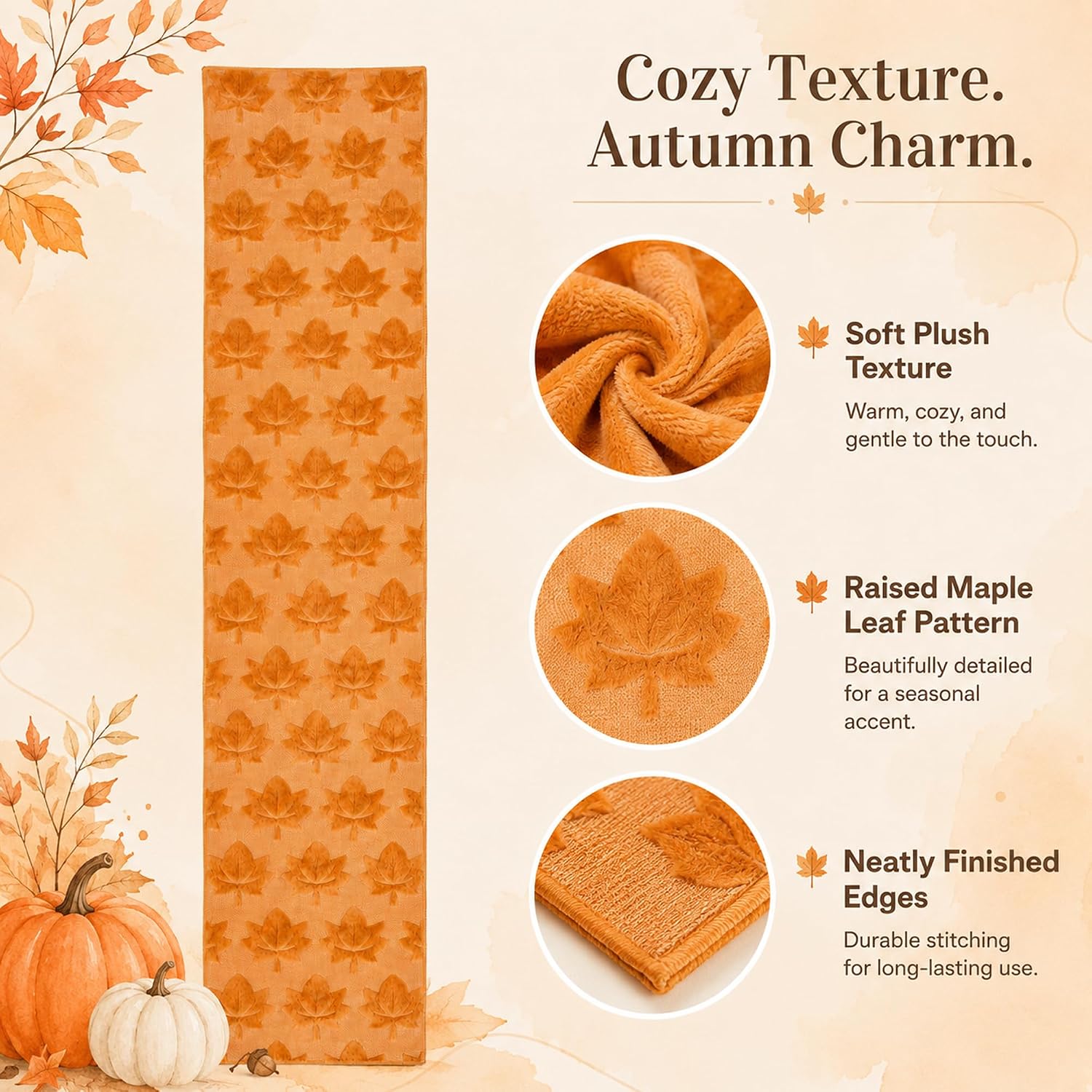 Thumbnail 4 de Plush Faux Fur Table Runner, Polyester