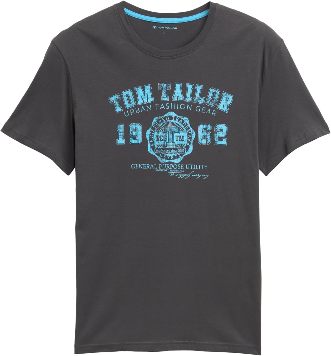 Thumbnail 5 de Tom Tailor T-shirt homme asymétrique imprimé à manches courtes