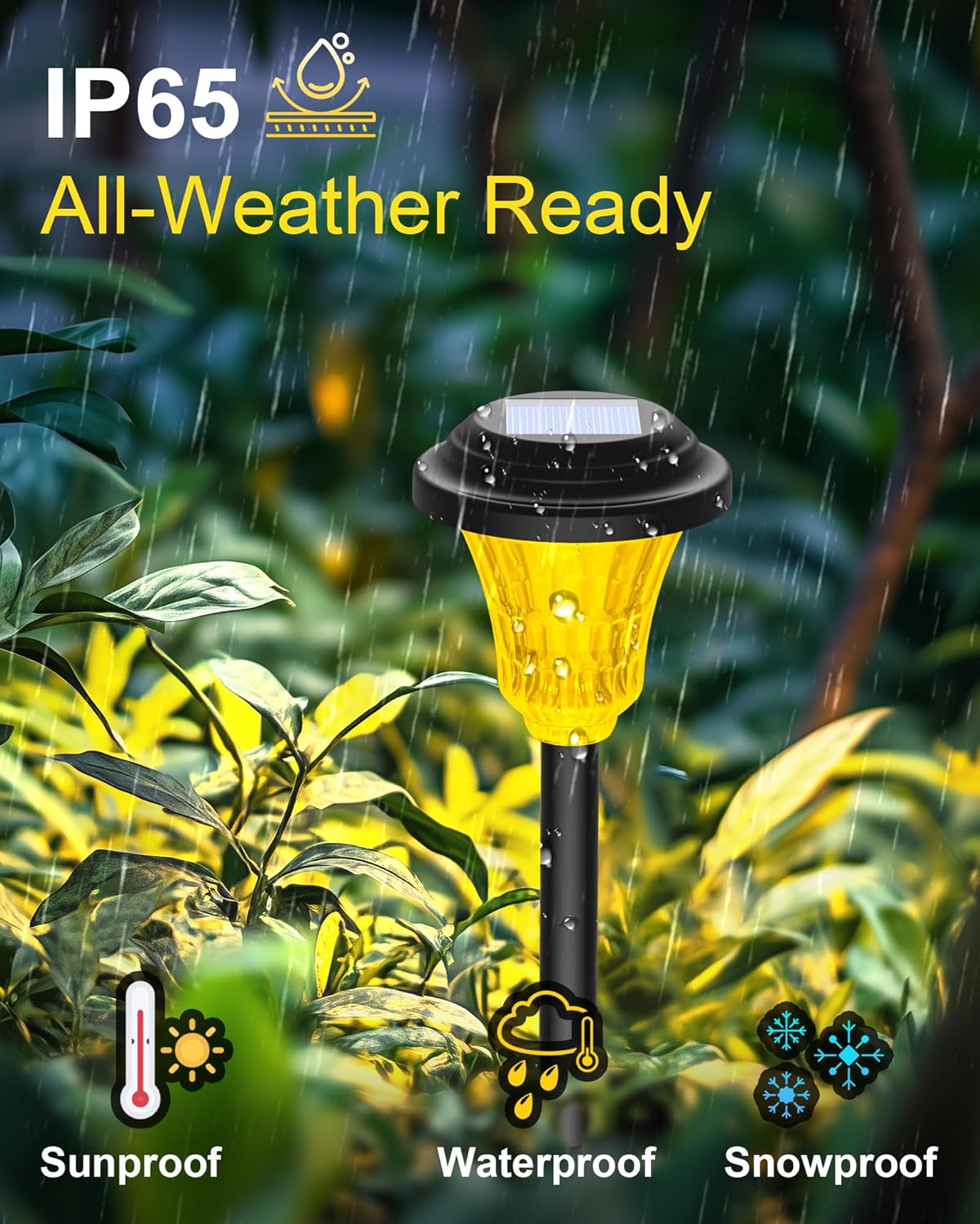 Thumbnail 2 de Wudyfei Solar Lights Outdoor Garden 8 Pack – LED Solar Pathway Lights