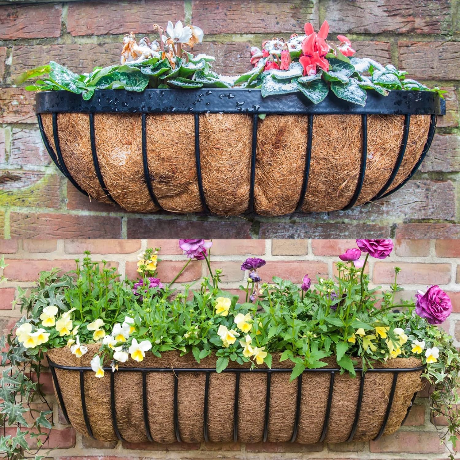 Detalle 1 de 2PCS Trough Coco Replacement Liners for 24 Inch Round Window Box