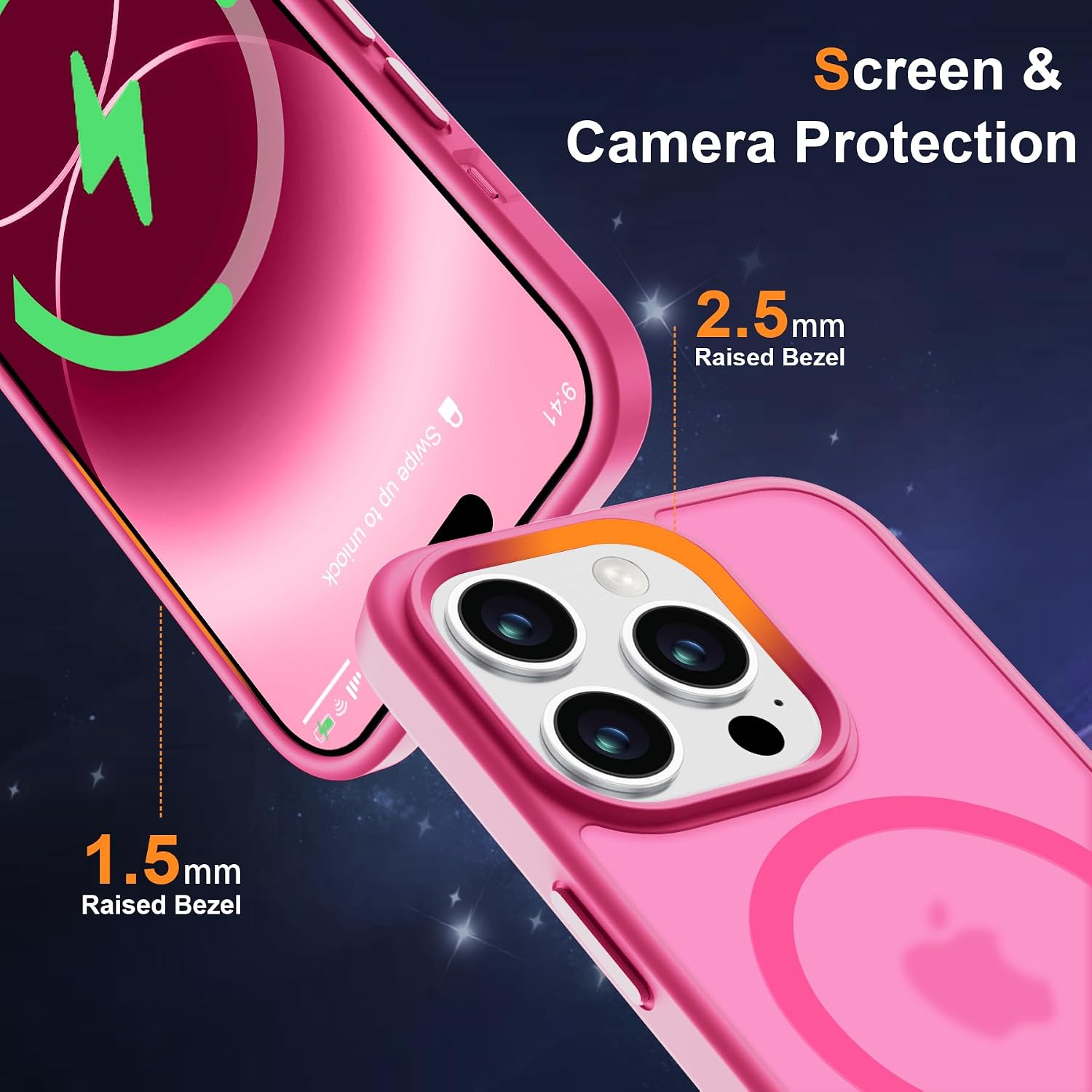 Thumbnail 4 de ORETECH Magnética para iPhone 14 Pro Max 📱 con Protectores