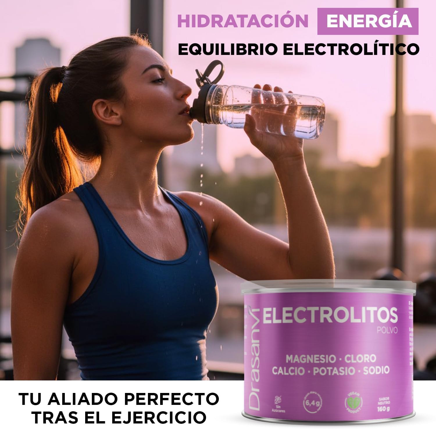Detalle 2 de Drasanvi Electrolitos en polvo 160 g