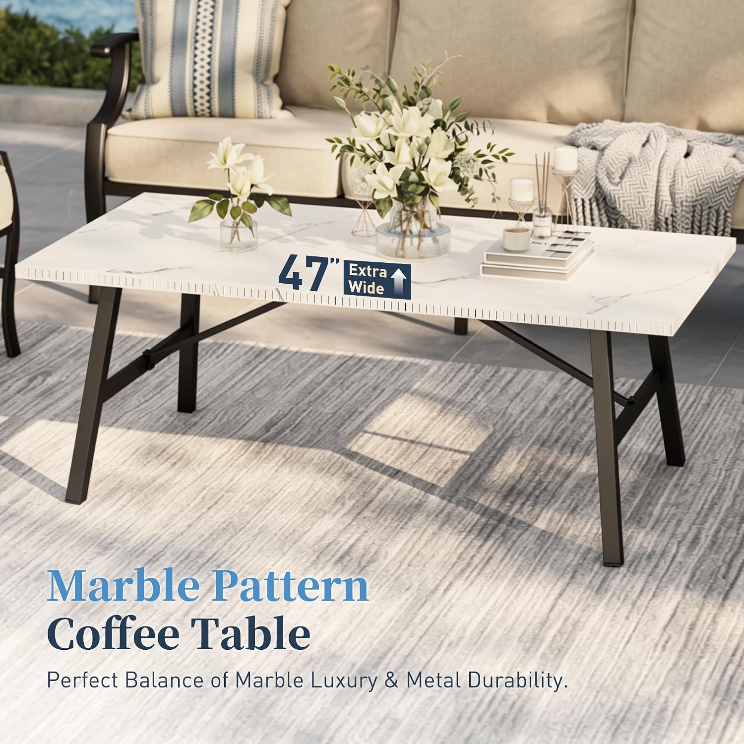 Thumbnail 6 de SUNSHINE VALLEY CP003-01-5_I1 Metal Patio Conversation Set, 5 Seats