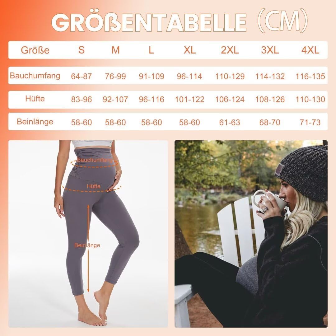 Thumbnail 6 de QGGQDD Thermo Umstandsleggings High Waist Schwangerschaftsleggings