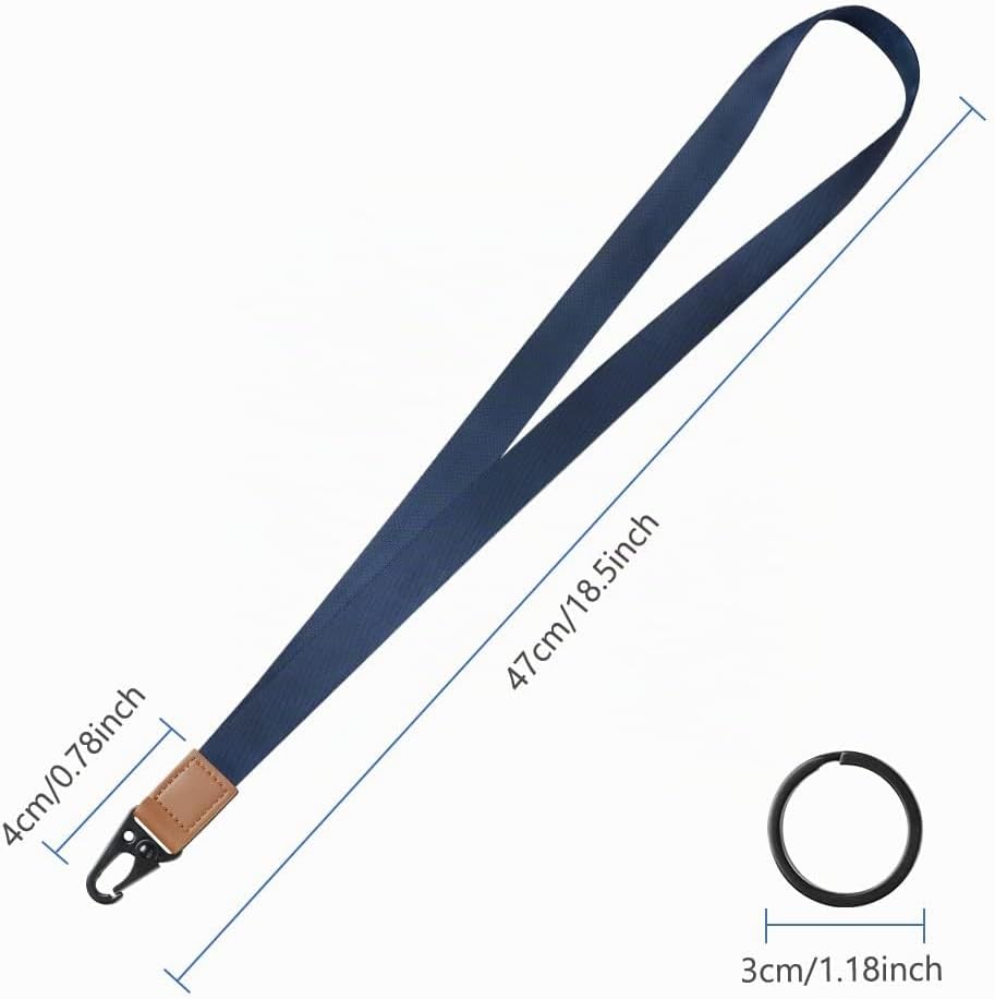 Detalle 2 de Vicloon nyckelband, 2-pack i polyester med avtagbar klämma, 47 cm
