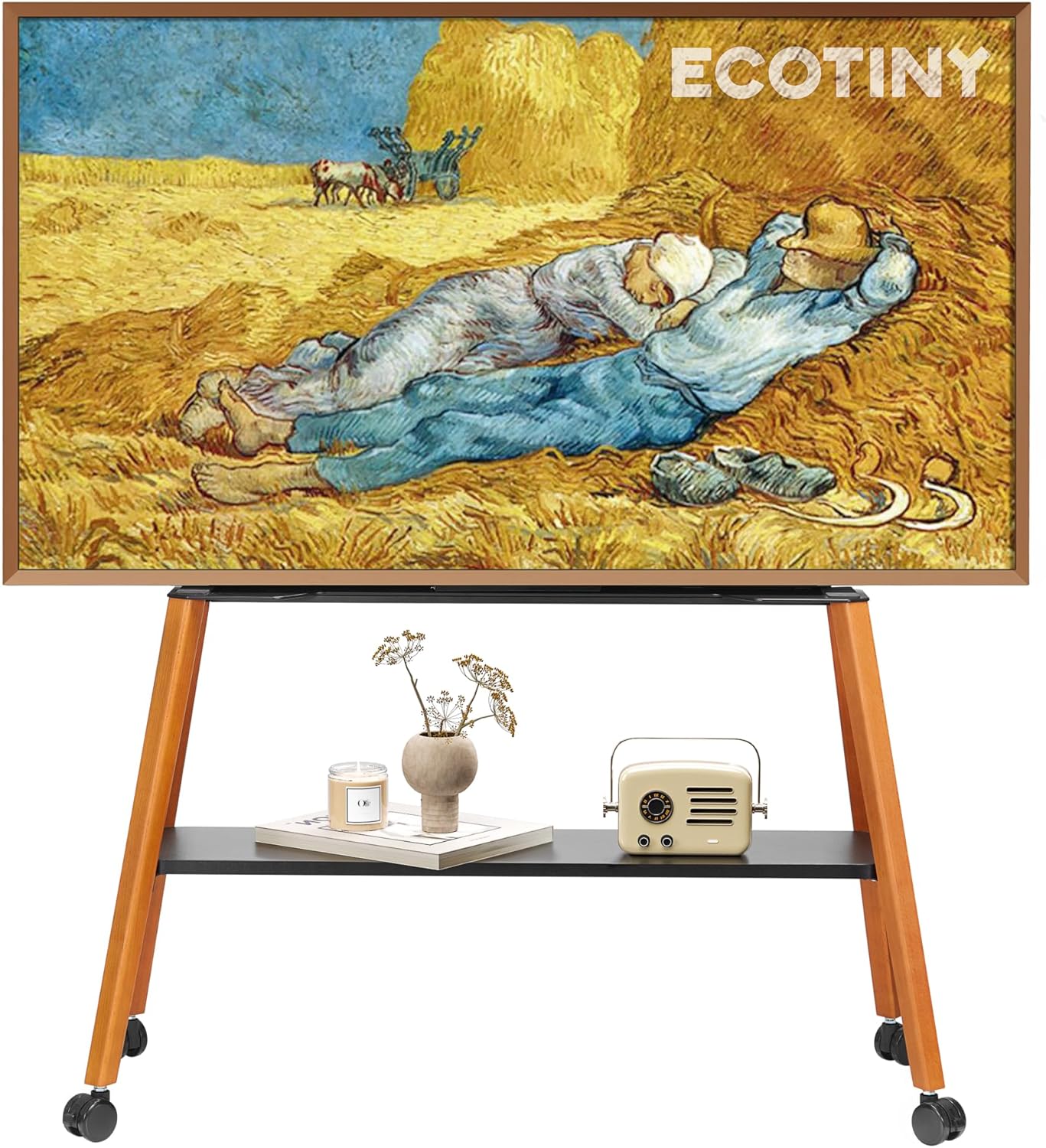 Detalle de ECOTINY TV Stand for 49–75 inch TVs, 40 kg capacity
