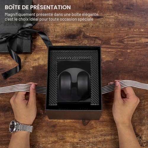 Thumbnail 8 de BEWISHOME Remontoir Montre Automatique Double Remontoir avec Éclairage LED