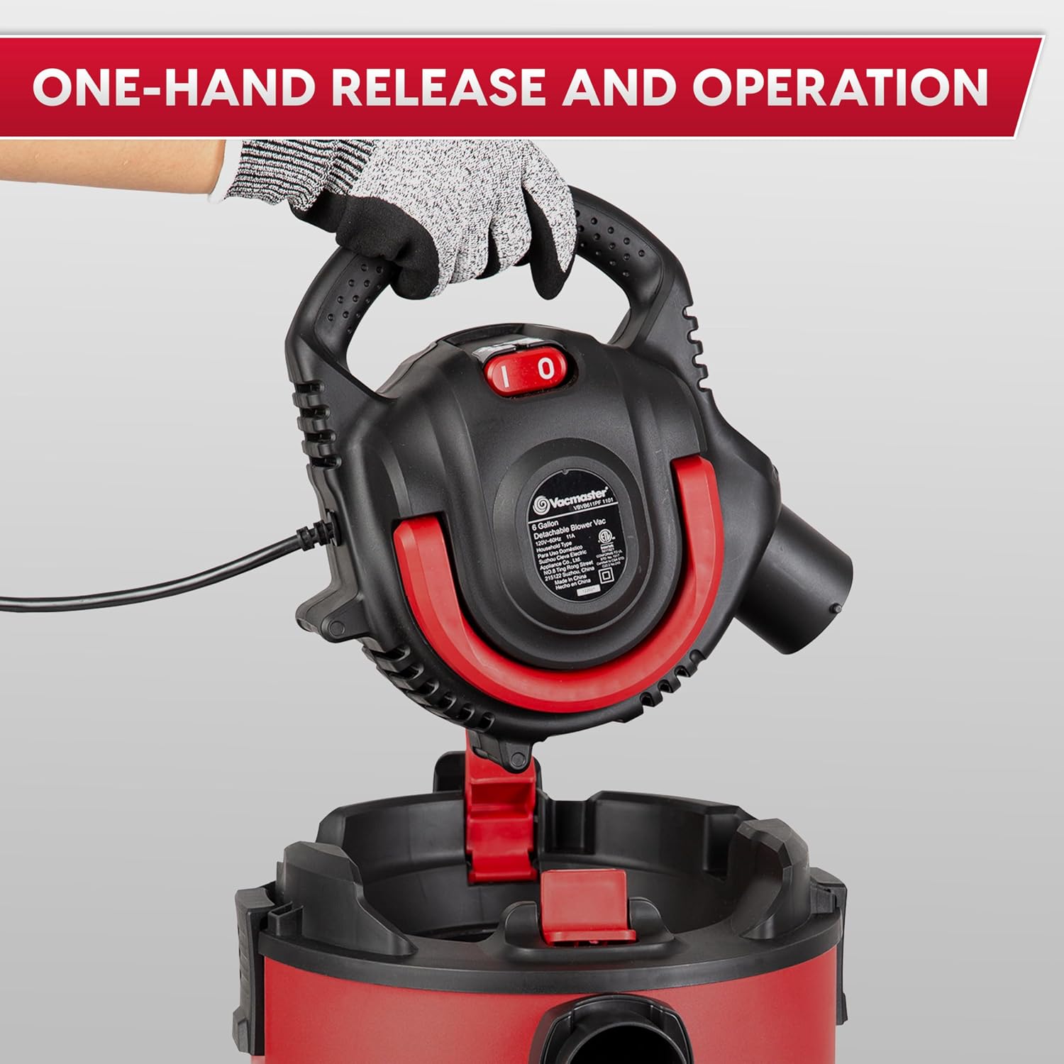 Detalle de Vacmaster VBVB611PF 1101 6-Gallon Wet/Dry Vac with Detachable Blower