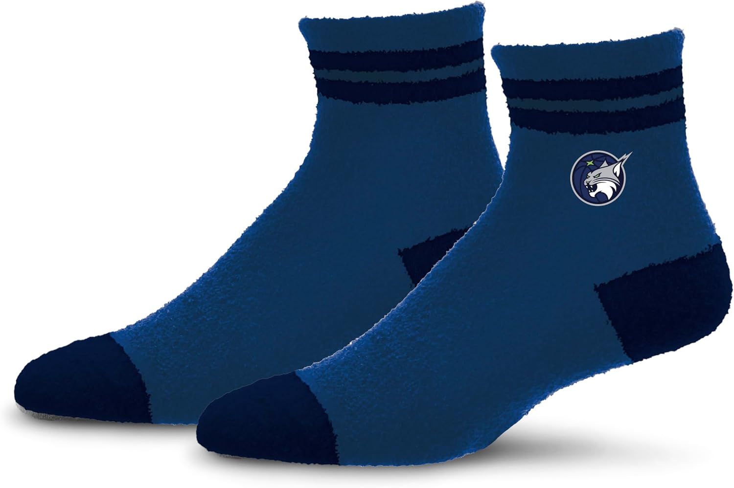 Detalle de For Bare Feet Cozy Two Stripe Phoenix Mercury WNBA socks (OSFM)