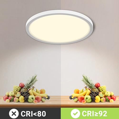Thumbnail 3 de LQWELL Lámpara de Techo LED 18W IP44 4000K 1980LM – Redonda y Delgada para Baño y Sala
