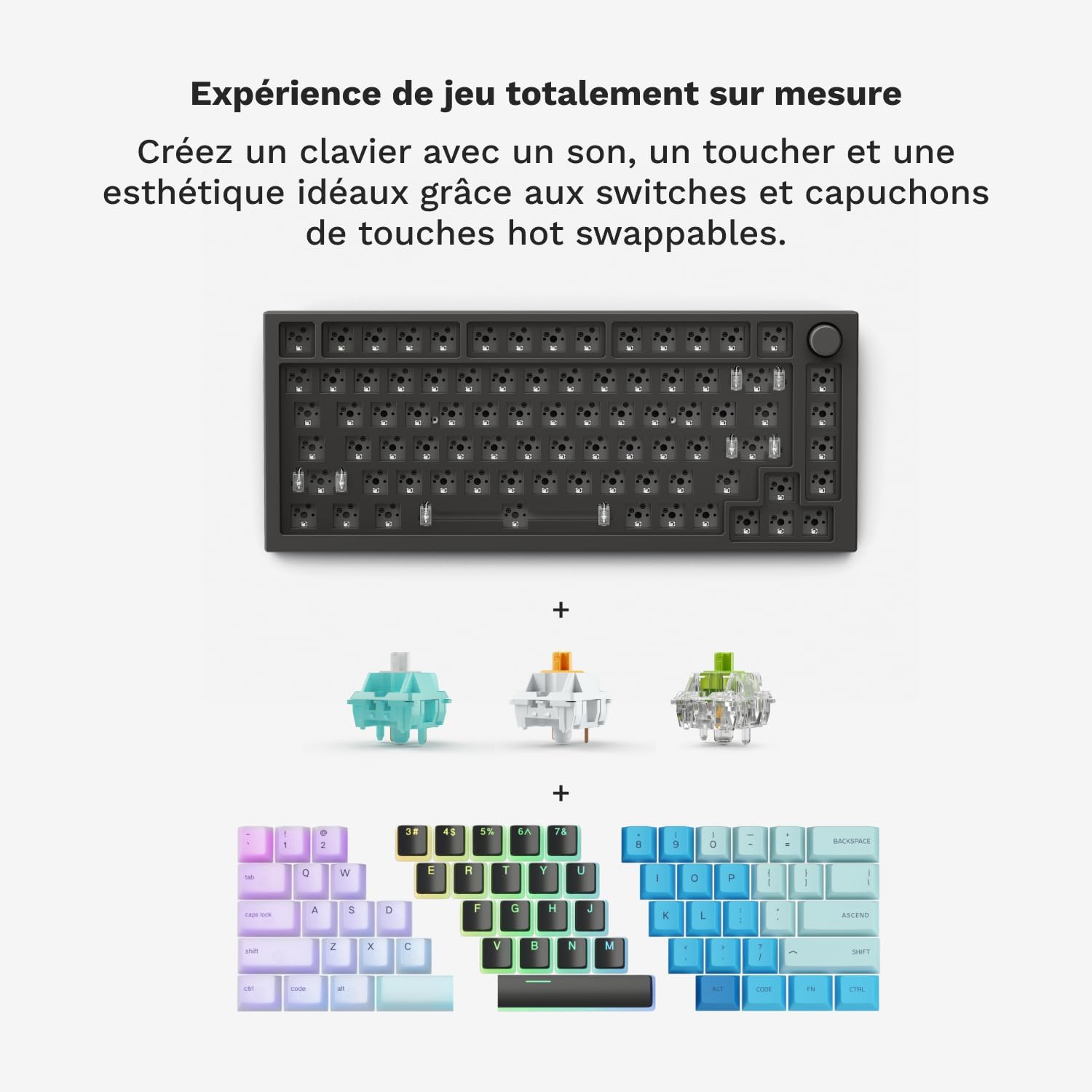 Detalle 2 de Glorious Gaming GMMK Pro 75% clavier mécanique