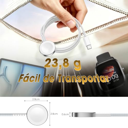Thumbnail 6 de BSTOEM Cargador magnético para Apple Watch USB-C de 1 m con carga rápida