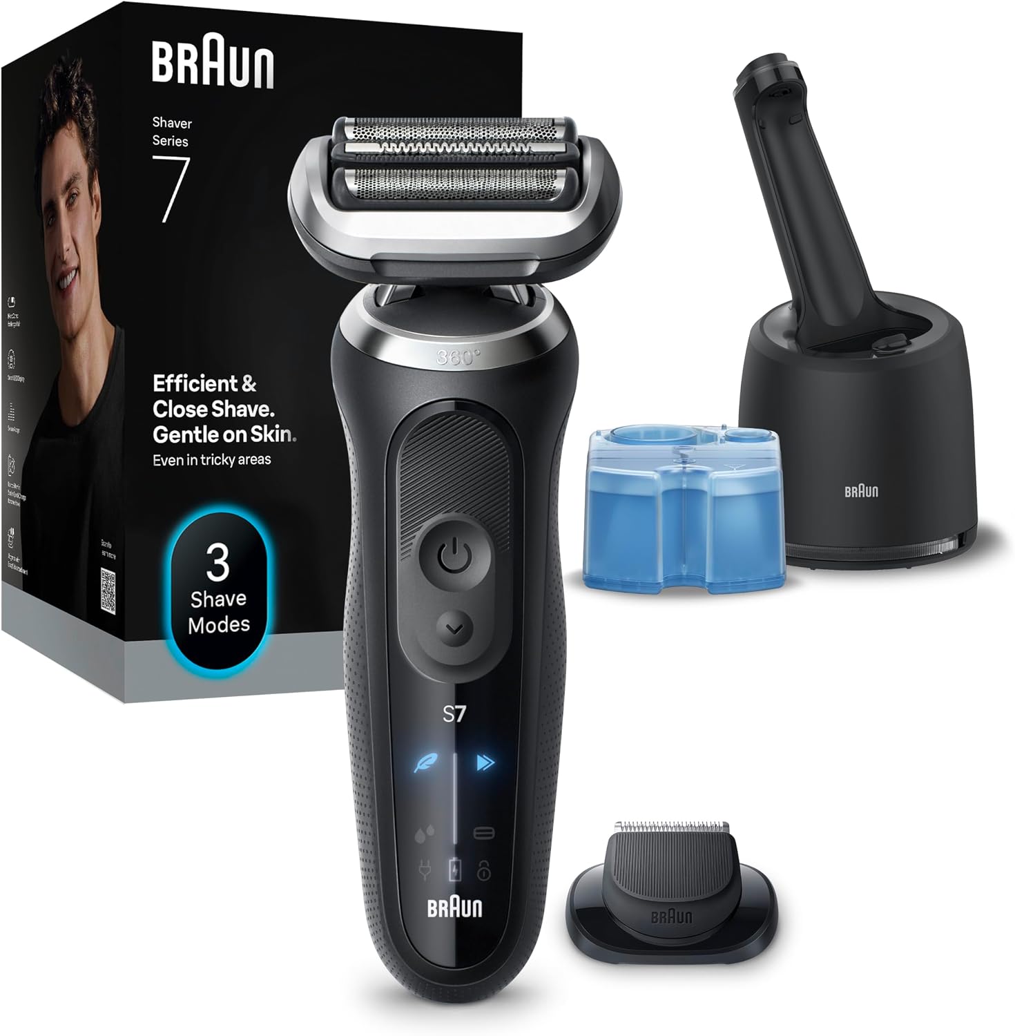 Detalle de Braun Serie 7 Rasoio Elettrico Barba 60 Min