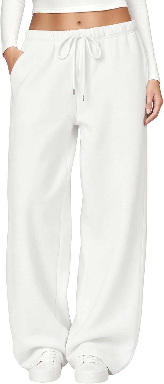 Detalle de JEKAOYI Women's Wide-Leg Sweatpants, Cotton Blend