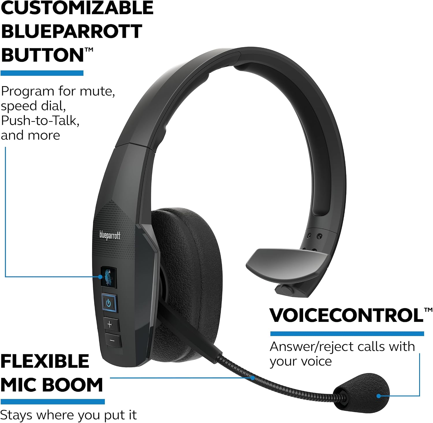 Thumbnail 5 de BlueParrott B450-XT Mono Headphones