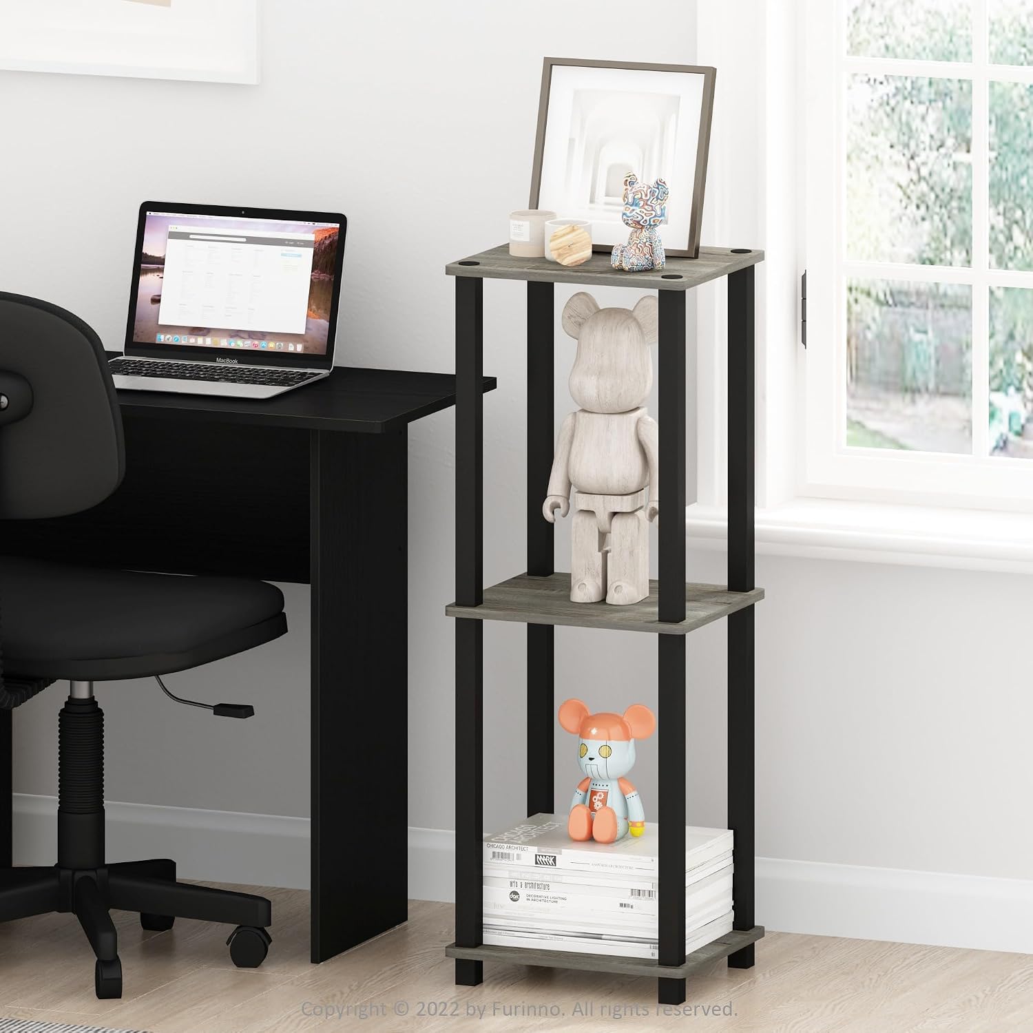 Detalle de Furinno Side Table Set in French Oak