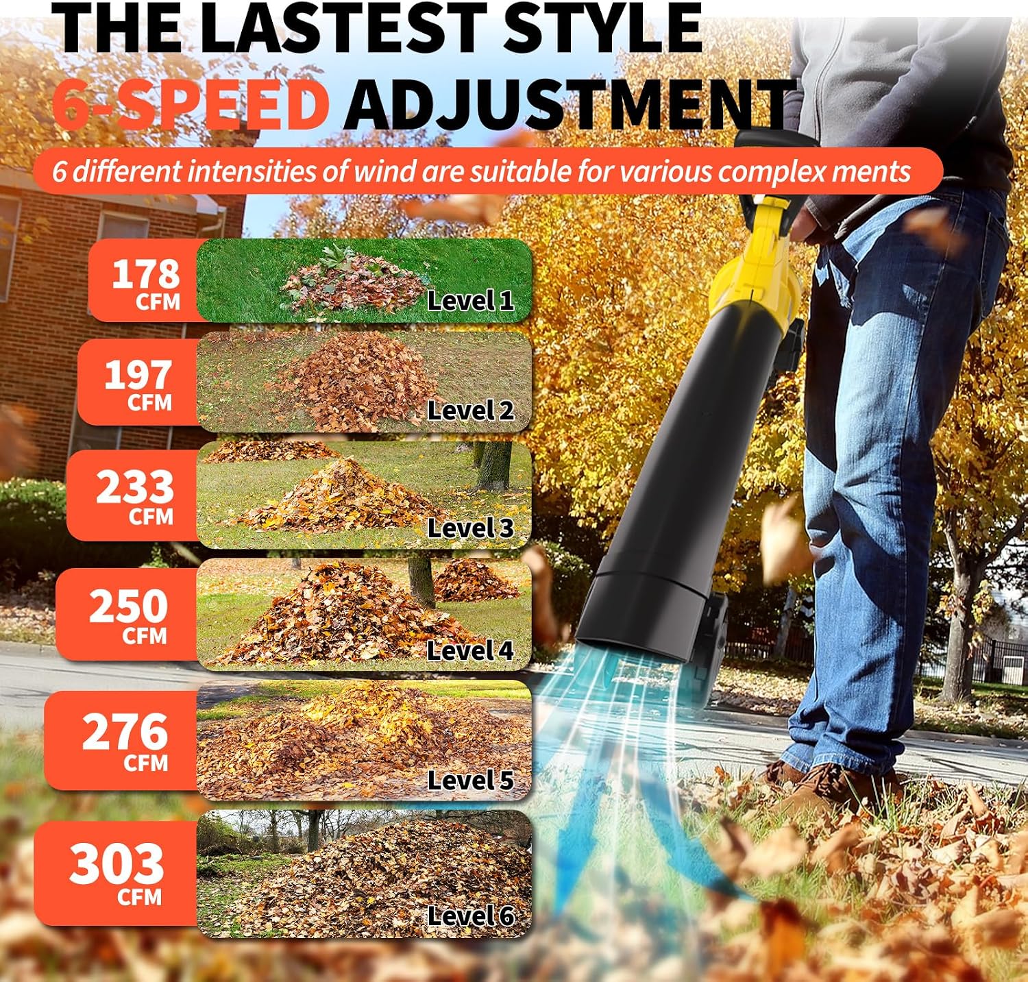 Thumbnail 3 de Leaf Blower and Vacuum 40V Cordless with 8000mAh Batteries — 3-in-1 Garden Tool