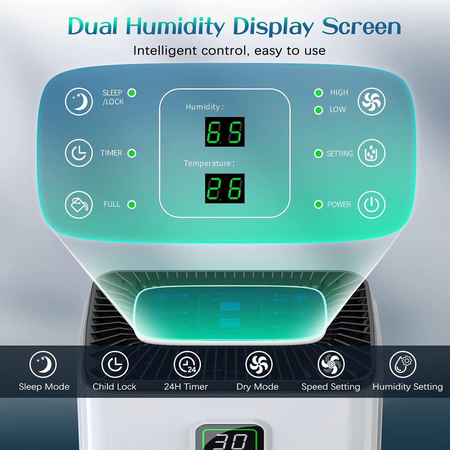 Thumbnail 5 de Dehumidifier 12L/day with 2.5L tank