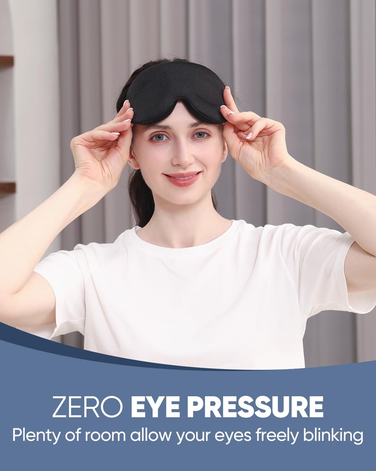 Thumbnail 1 de MZOO Luxury Sleep Eye Mask 13mm Arc