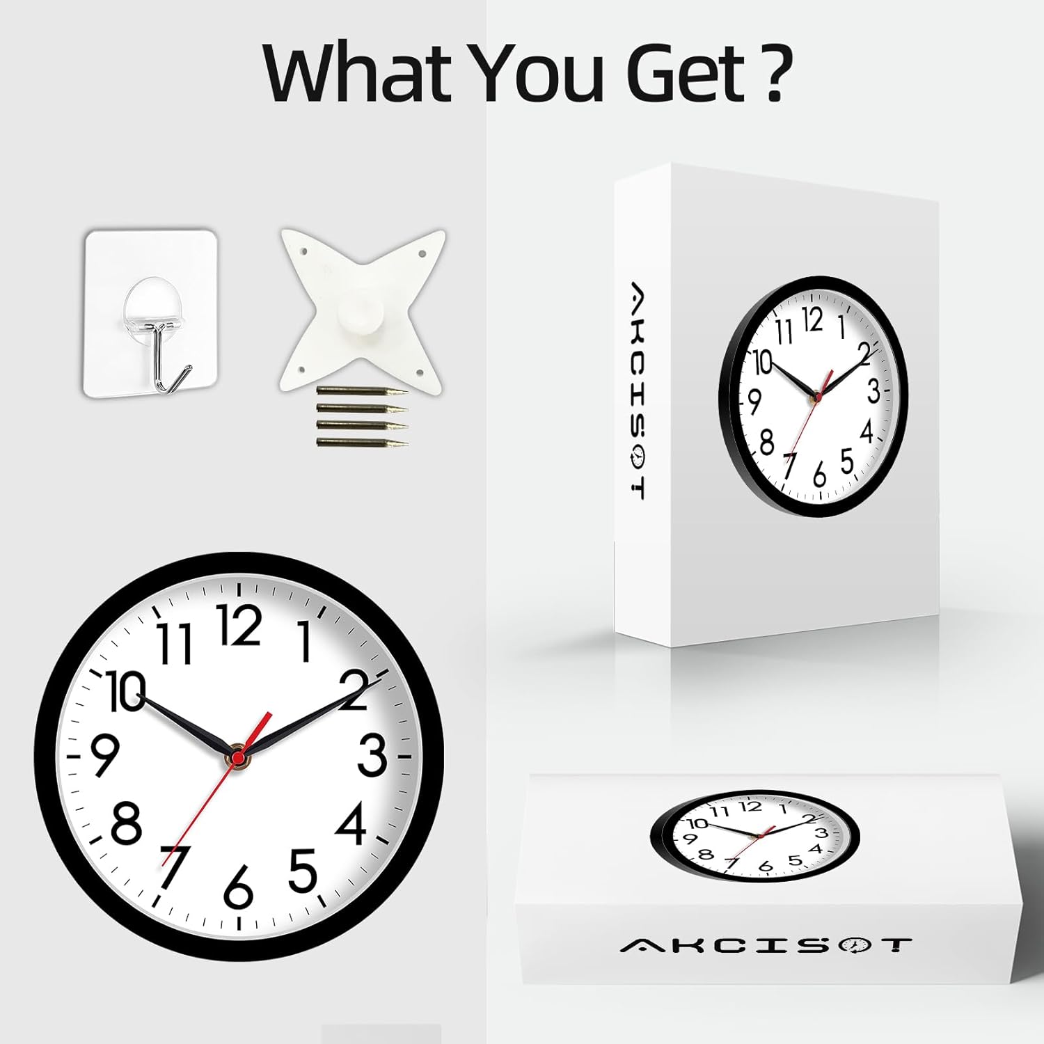 Thumbnail 5 de AKCISOT 8 Inch Wall Clock