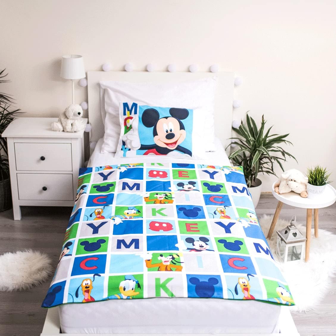 Detalle de Parure de lit bébé Mickey 100 x 135