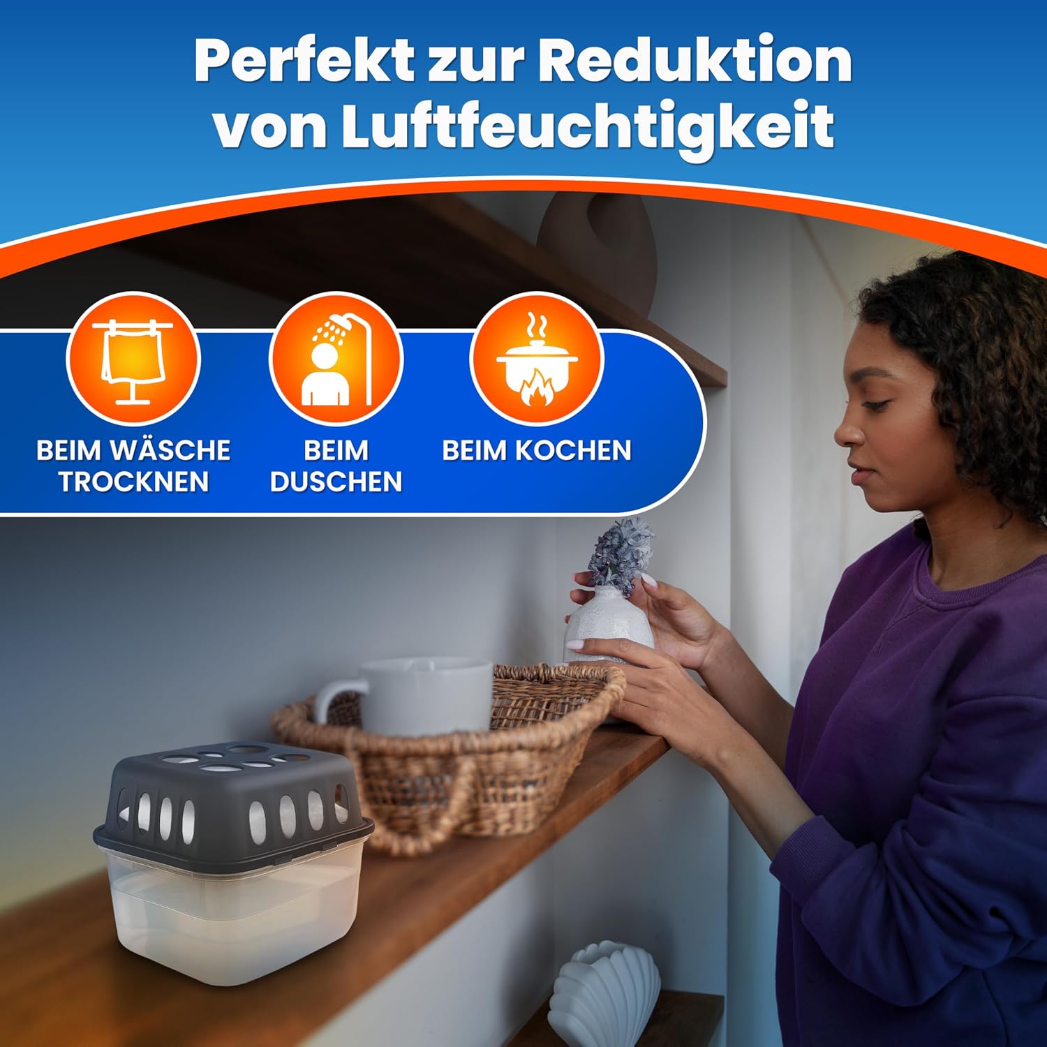 Detalle 2 de MoistBuster® 4x Luftentfeuchter 40 m² 🏠