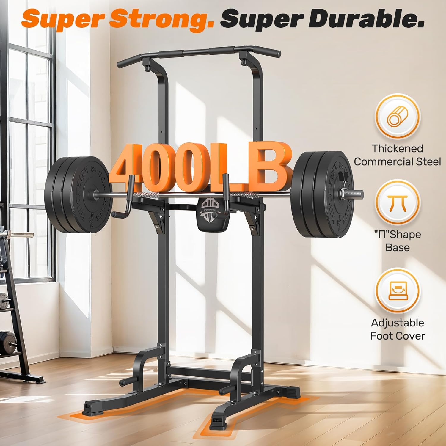 Detalle 2 de Sportsroyals Power Tower Dip-Station 204 kg