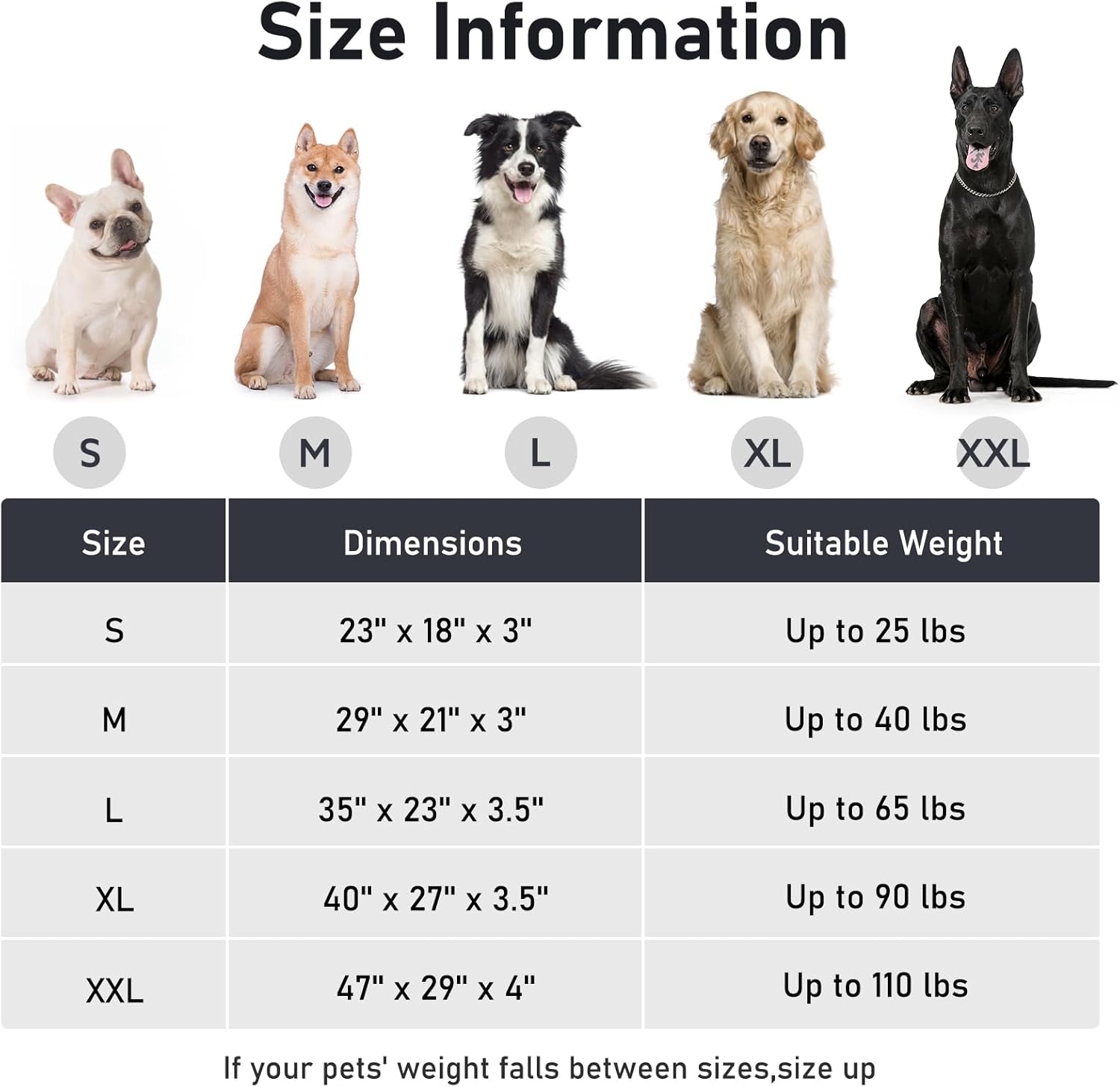 Detalle de Pawk Large Dog Bed Washable - Fluffy Plush Fur Calming Mattress (102 × 69 × 9 cm) in Brown
