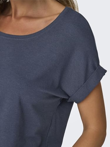 Thumbnail 6 de Only Onlmoster S/S O-Neck Top Noos JRS – Basic T-Shirt mit Rundhals und Umschlagbündchen
