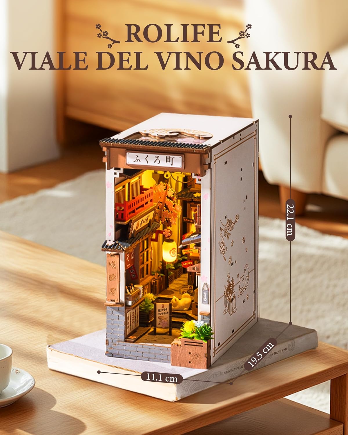 Detalle 2 de Rolife Book Nook Kit miniatura 3,5 ore