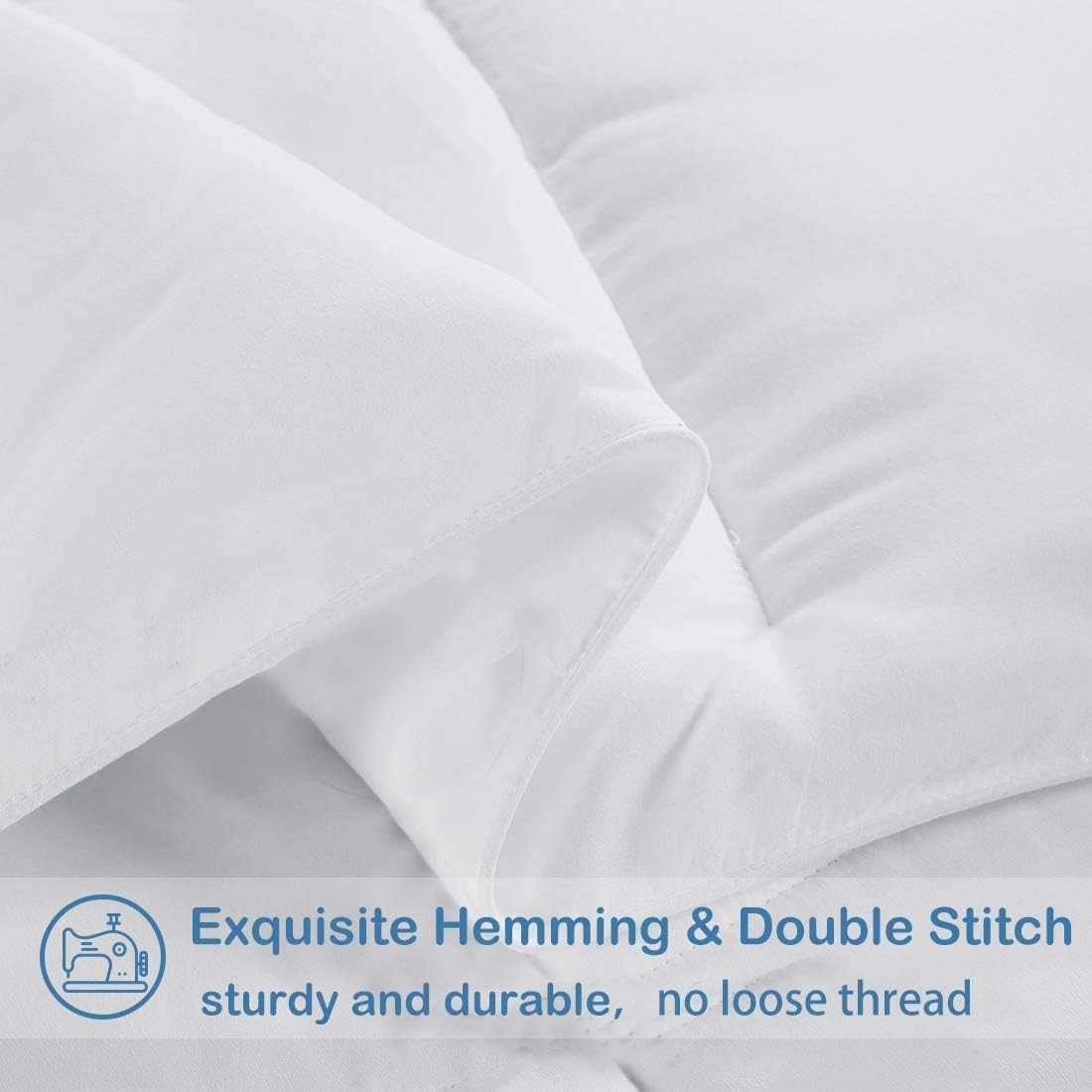 Detalle 2 de CAIMOUR CAI001 Queen Comforter, White Polyfill with 8 Corner Tabs